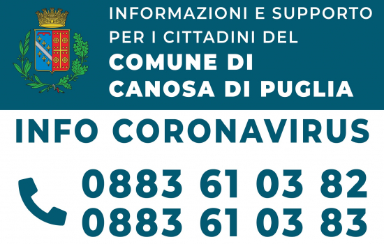 Canosa di Puglia - Coronavirus infotel