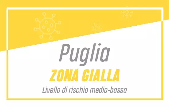 Puglia in zona gialla